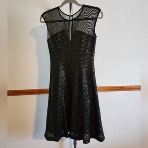 Calvin Klein black sequin dress